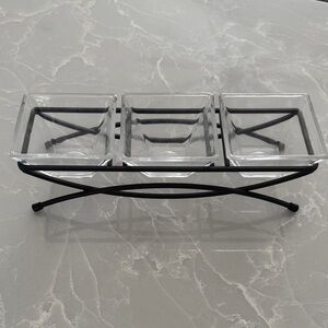 NWOT Appetizer Glass (3) Bowls/Base